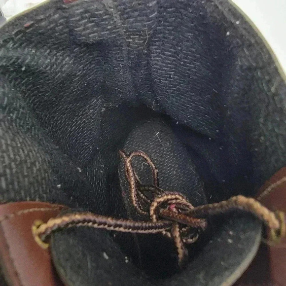 Vintage 90s Brown Leather Capped Toe Cottage Boots - 6 - Picture 10 of 11